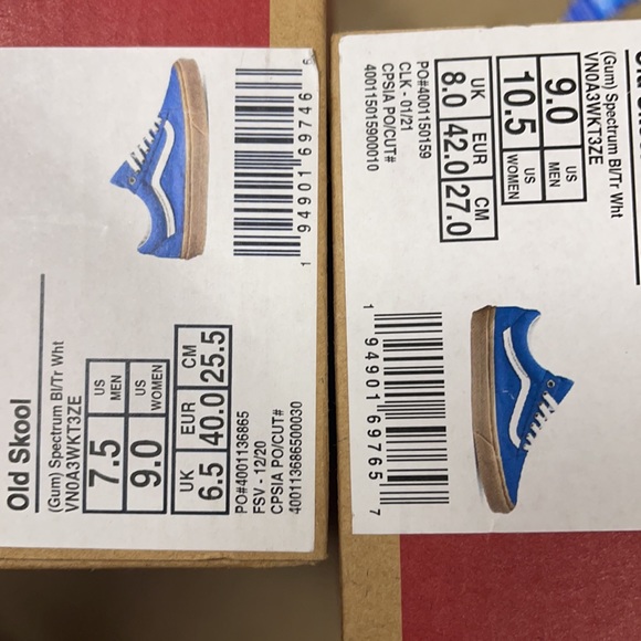 Vans Old Skool Gum Spectrum Blue/True White WMNS - Picture 16 of 16